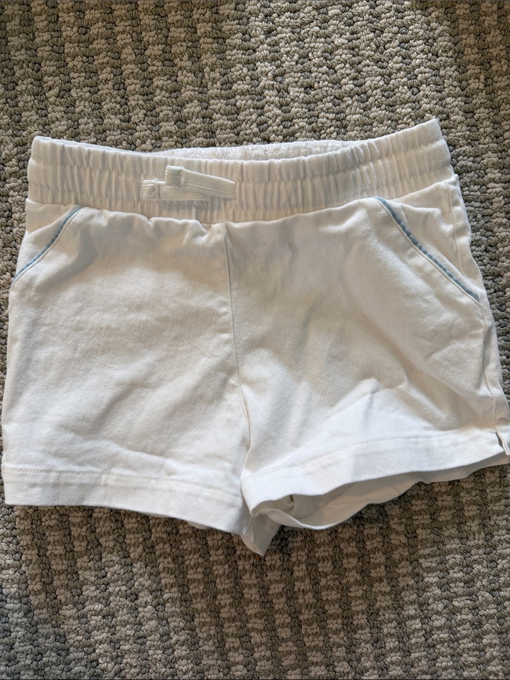 Cadets Boys Cotton Shorts with Light Blue Piping
